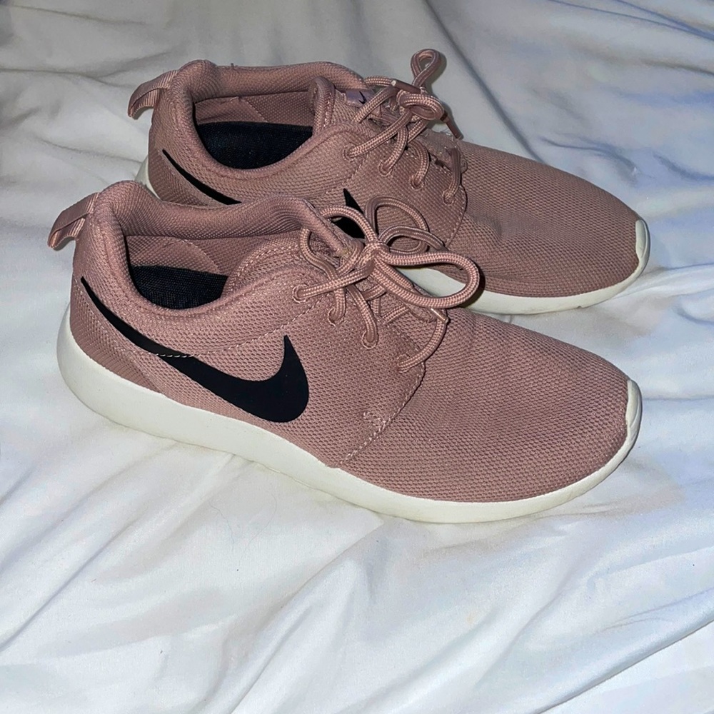 Light pink Nike running shoes!! Super cute and comfy just too small for me:(
